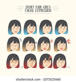 Woman Ombre Hair Stock Illustrations Images Vectors Shutterstock