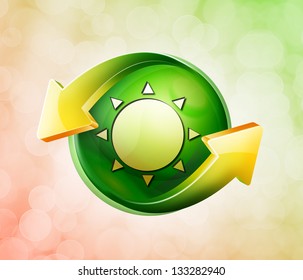 On behalf of the spring green icon