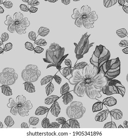 Rose Flower Set Hand Drawn Illustration Stock Vector (Royalty Free ...