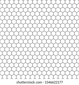 On a white sheet of geometric hexagonal figures in the form of honeycombs.Texture or background