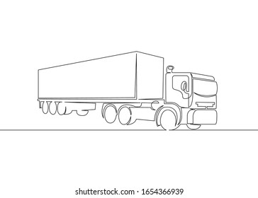 Truck Line Drawings Images, Stock Photos & Vectors | Shutterstock