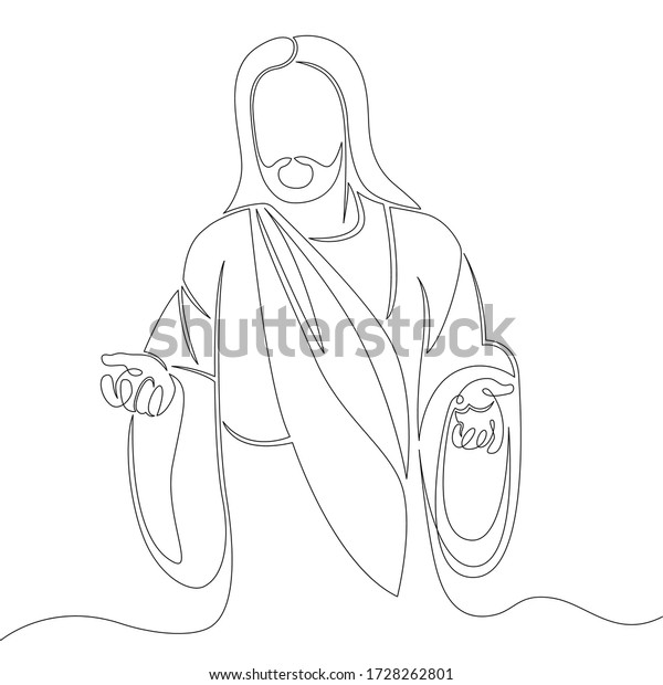 One Continuous Line Drawing Minimal Hand Stock Illustration 1728262801 ...