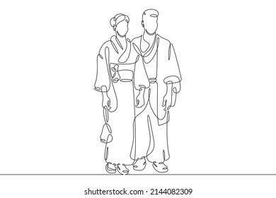 3,747 Japanese Couple Traditional Kimono Images, Stock Photos & Vectors ...