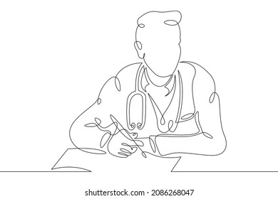 3,558 Continuous Line Doctor Images, Stock Photos & Vectors | Shutterstock