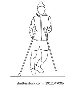 One Continuous Single Drawing Line Art Stock Illustration 1912849006 ...