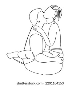 One continuous single drawing