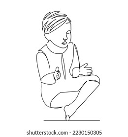 One continuous single drawing
