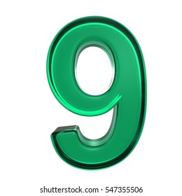 One Digit Green Glass Alphabet Set Stock Illustration 547355506 ...