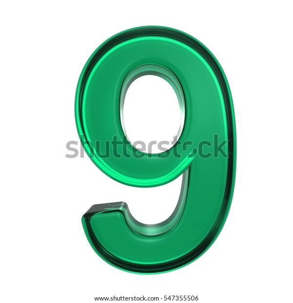 One Digit Green Glass Alphabet Set Stock Illustration 547355506 ...