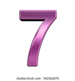 Glossy Pink Paint Number 7 3d Stock Illustration 582499399 | Shutterstock