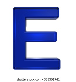 One Letter Blue Glass Alphabet Set Stock Illustration 353301941 ...