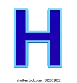 One Letter Shiny Blue Alphabet Set Stock Illustration 342546776