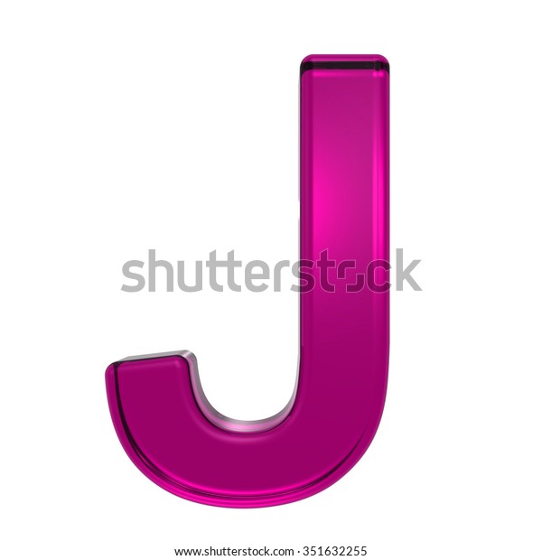 One Letter Pink Alphabet Set Isolated Stock Illustration 351632255