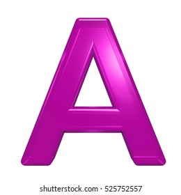 One Letter Pink Alphabet Set Isolated Stock Illustration 351632579