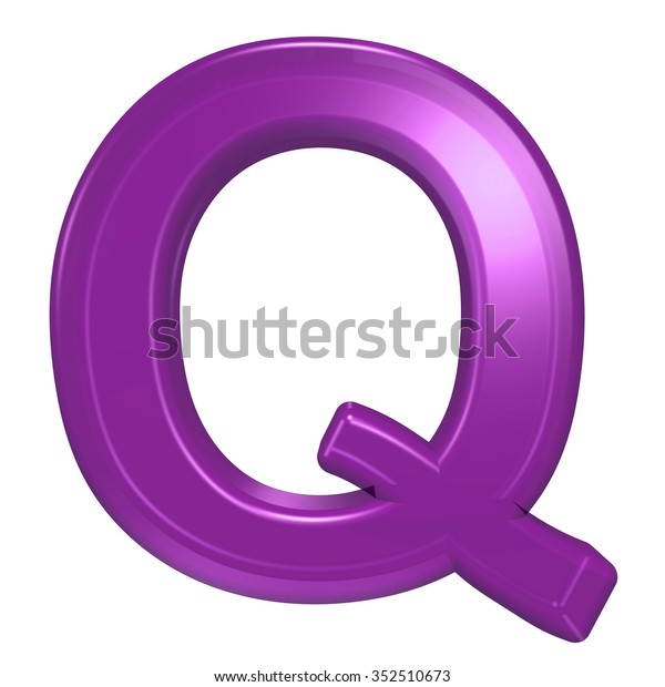 One Letter Purple Glass Alphabet Set Stock Illustration 352510673 ...