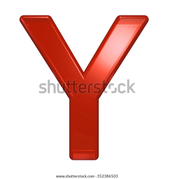 One Letter Red Glass Alphabet Set Stock Illustration 352386503 ...