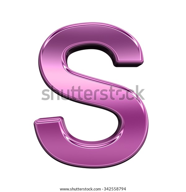 One Letter Shiny Pink Alphabet Set Stock Illustration 342558794 ...