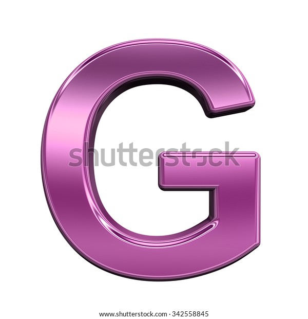 One Letter Shiny Pink Alphabet Set Stock Illustration 342558845