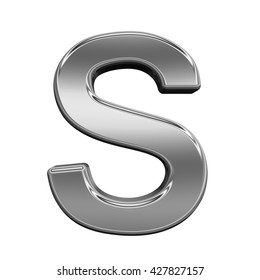 3d Rendering Letter S Brushed Metal Stock Illustration 55167883 ...