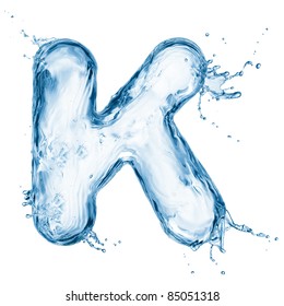 One Letter Of Water Alphabet