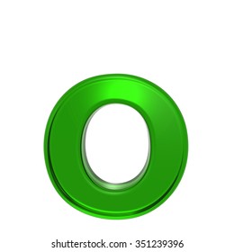 One Lower Case Letter Emerald Alphabet Stock Illustration 351239396 ...