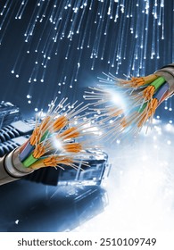 One of the most important connections between internet media is an optical cable