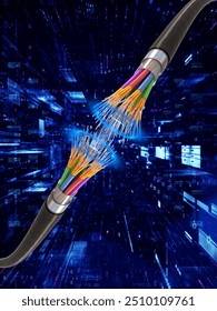 One of the most important connections between internet media is an optical cable
