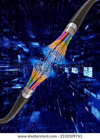 One of the most important connections between internet media is an optical cable