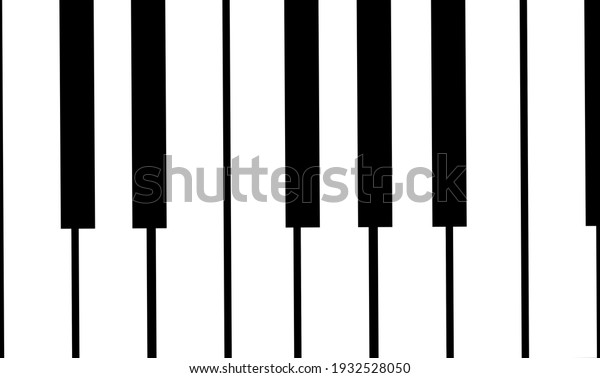 One Octave Basic Scale Keyboard Musically Stock Illustration 1932528050