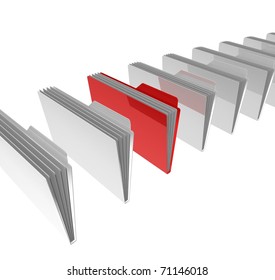 One Red White Folders Series Stock Illustration 71146018 | Shutterstock