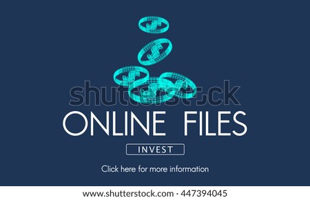 Onine Files Streaming Computer Connection Concept