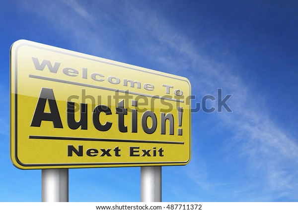 Online\
auction bid here and now. Buy and sell products real estate and\
cars or houses on the internet. 3D,\
illustration
