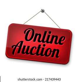 Online Auction Bidding Buy Sell On Stock Illustration