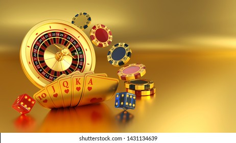 Online Casino Gold Roulette Wheel Slot Stock Illustration 1431134639