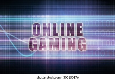 Online Gaming On A Tech Business Chart Art