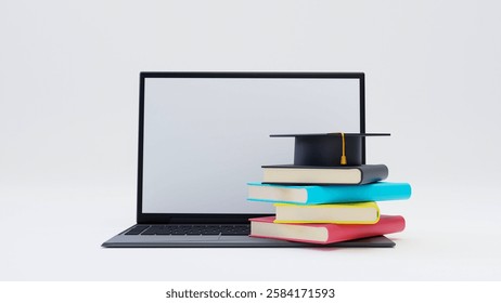 Online Learning, Digital Education, E-Learning, Virtual Classroom, Knowledge Growth, Academic Success, Distance Learning, Higher Education, Graduation, Online Courses, Study Materials, Educational Tec