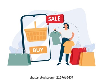 Online shopping abstract concept illustration. Wishlist, buy, my orders list, add to shopping cart, product in stock, retail store, e-commerce website, user account abstract metaphor.