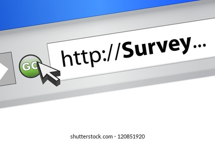 Online Survey Illustration Graphic Design Browser Background