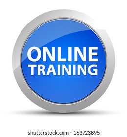 Online Training Blue Button