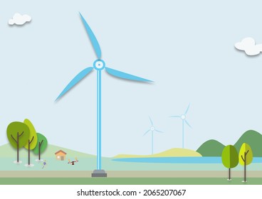 Onshore Wind Turbines Wind Power In A Green Environment Fit For Clean Energy Renewable Energy Transition And Operation