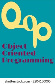 OOP Object Oriented Programming. Logo Type