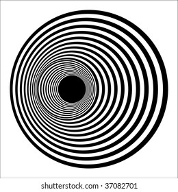 Op Art Horizontal Circles Black White Stock Illustration 37082701 ...