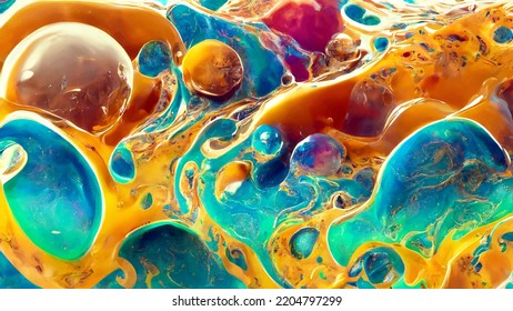 Opalescent Soap Film Oil Texture