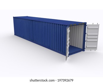 open 40 ft container