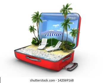 Open baggage, vacation concept - Powered by Shutterstock