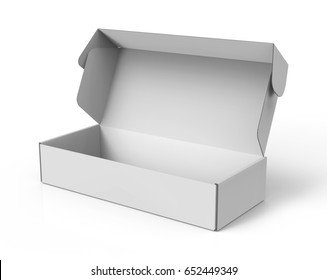 Cool Realistic White Package Cardboard Box Stock Vector (Royalty Free ...