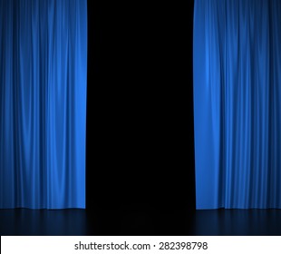 Dark Blue Curtain Hd Stock Images Shutterstock