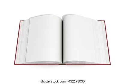 Open Book 3d Render On White Stock Illustration 432193030 | Shutterstock