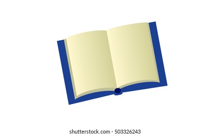 Open Book Blank Pages Stock Illustration 503326243 