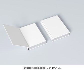 Open Book, Close Book Mockup 3d Rendering 